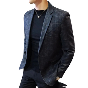 Blazer Masculino Dapper Romenzi RZ063 com tecido respirável, em alfaiataria precisa, perfeito para todas as ocasiões.