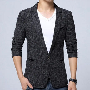 Blazer Masculino Madson Romenzi RZ057, design versátil e sofisticado. Ideal para ambientes formais e sociais, garantindo uma apresentação impecável.