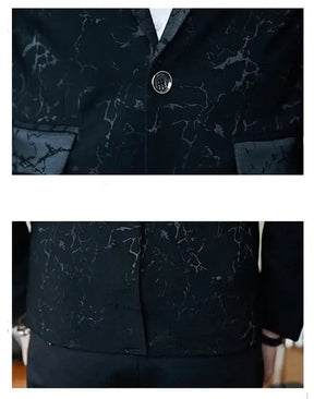 Blazer Masculino Realm Romenzi RZ060, em acetato e poliéster, botão único central, cores preto, azul e vinho.