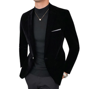 Blazer Masculino Romenzi Elegante RZ055 com tecnologia térmica e design elegante. Ideal para eventos especiais, sociais e casuais.