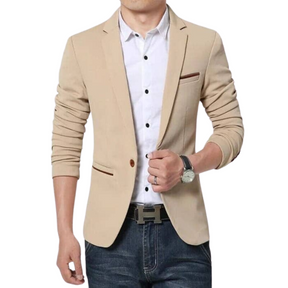 Blazer Masculino Romenzi Scobar RZ053, feito com materiais de excelência, design elegante e acabamento primoroso. Ideal para eventos formais e especiais.