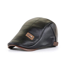 Boina Masculina de Couro Romenzi Vintage RZ268 em couro premium, design clássico italiano, ajuste ergonômico e versatilidade para looks casuais e formais.