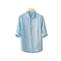 Camisa de Linho Romenzi Abravanel RZ568 confeccionada em linho de alta qualidade, com caimento impecável e design clássico que une estilo e sofisticação.