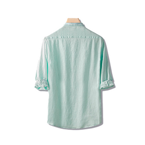 Camisa de Linho Romenzi Abravanel RZ568 confeccionada em linho de alta qualidade, com caimento impecável e design clássico que une estilo e sofisticação.