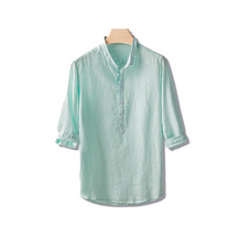 Camisa de Linho Romenzi Abravanel RZ568 confeccionada em linho de alta qualidade, com caimento impecável e design clássico que une estilo e sofisticação.