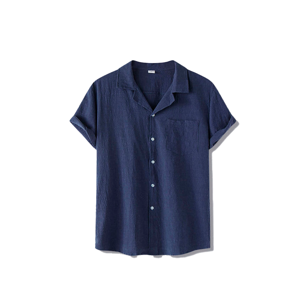 Camisa de Linho Romenzi Portofino RZ569 feita em linho premium, com caimento impecável e design elegante que combina frescor, conforto e estilo casual.