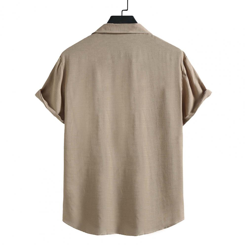 Camisa Manga Curta Lisa Romenzi RZ537 feita em tecido leve e respirável, com design minimalista e caimento ajustado que garante estilo e conforto.