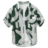 Camisa Manga Curta Romenzi Laguna RZ585 feita em tecido leve e respirável, com caimento impecável que garante frescor, conforto e estilo casual elegante.