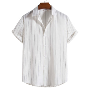 Camisa Manga Curta Romenzi Mare RZ587 confeccionada em tecido leve e respirável, com design sofisticado que garante frescor, conforto e estilo casual.