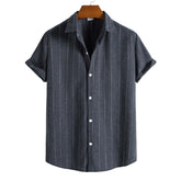 Camisa Manga Curta Romenzi Mare RZ587 confeccionada em tecido leve e respirável, com design sofisticado que garante frescor, conforto e estilo casual.