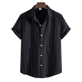 Camisa Manga Curta Romenzi Mare RZ587 confeccionada em tecido leve e respirável, com design sofisticado que garante frescor, conforto e estilo casual.