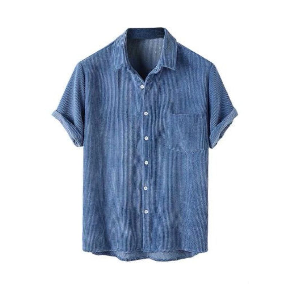 Camisa Romenzi Sardenha em linho premium, ideal para sofisticação e conforto. Tecido leve e elegante, perfeito para looks clássicos em dias frescos.