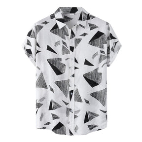 Camisa Manga Curta Romenzi Siena RZ593 feita em tecido leve e fresco, com design sofisticado e versátil para ocasiões casuais e momentos elegantes.