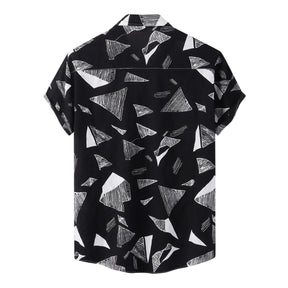 Camisa Manga Curta Romenzi Siena RZ593 feita em tecido leve e fresco, com design sofisticado e versátil para ocasiões casuais e momentos elegantes.
