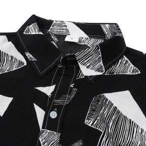 Camisa Manga Curta Romenzi Siena RZ593 feita em tecido leve e fresco, com design sofisticado e versátil para ocasiões casuais e momentos elegantes.