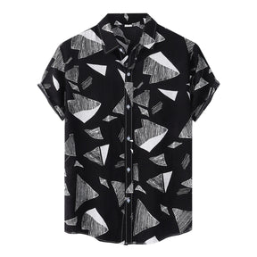 Camisa Manga Curta Romenzi Siena RZ593 feita em tecido leve e fresco, com design sofisticado e versátil para ocasiões casuais e momentos elegantes.