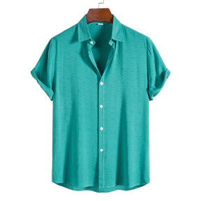 Camisa Manga Curta Romenzi Solare RZ595 feita em tecido leve e respirável, com design moderno que garante frescor, conforto e sofisticação versátil.