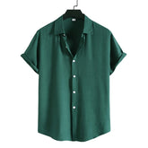 Camisa Manga Curta Romenzi Solare RZ595 feita em tecido leve e respirável, com design moderno que garante frescor, conforto e sofisticação versátil.