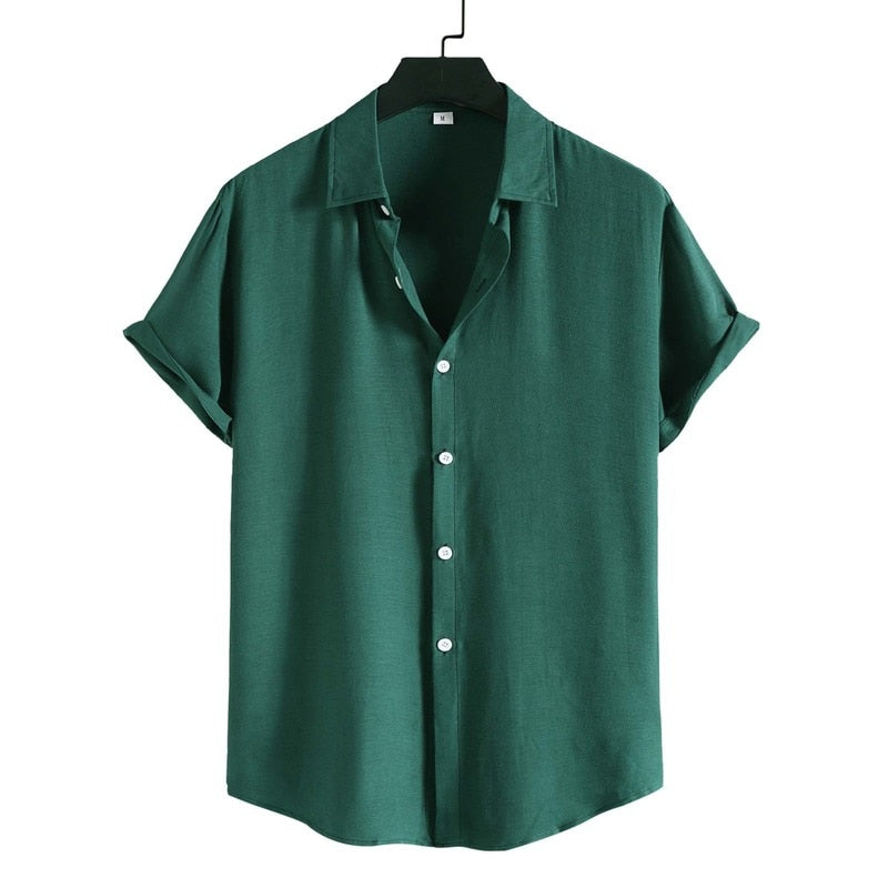 Camisa Manga Curta Romenzi Solare RZ595 feita em tecido leve e respirável, com design moderno que garante frescor, conforto e sofisticação versátil.
