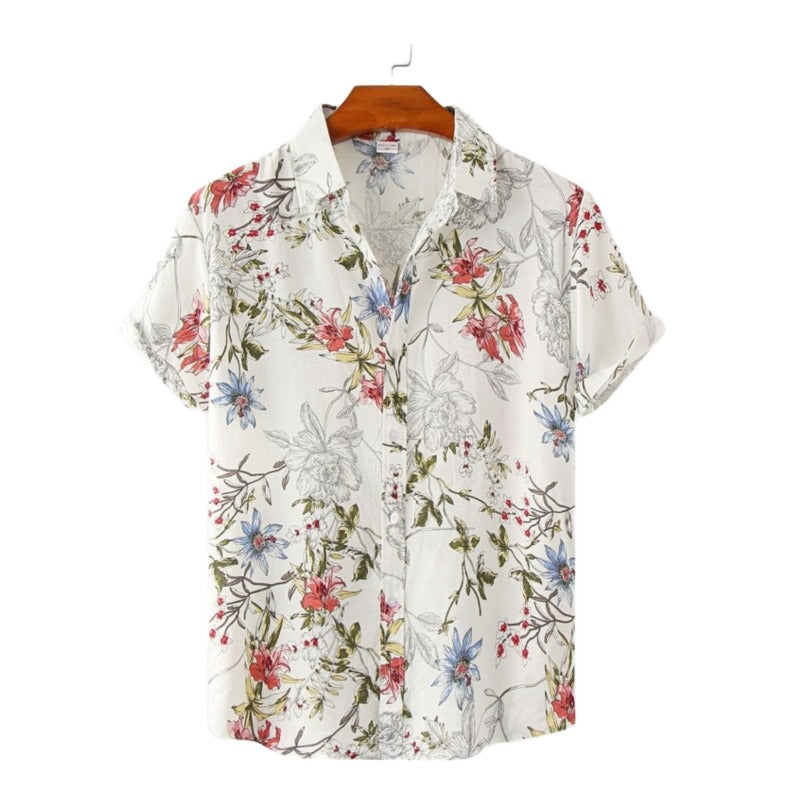 Camisa Manga Curta Romenzi Verona RZ596 feita em tecido leve e respirável, com caimento moderno que garante frescor, conforto e estilo casual elegante.