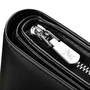 Carteira Masculina Couro Neil Romenzi RZ490 em couro PU, design compacto, sofisticado e ideal para o homem moderno que valoriza praticidade.