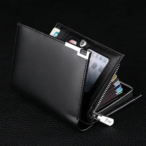 Carteira Masculina Couro Neil Romenzi RZ490 em couro PU, design compacto, sofisticado e ideal para o homem moderno que valoriza praticidade.