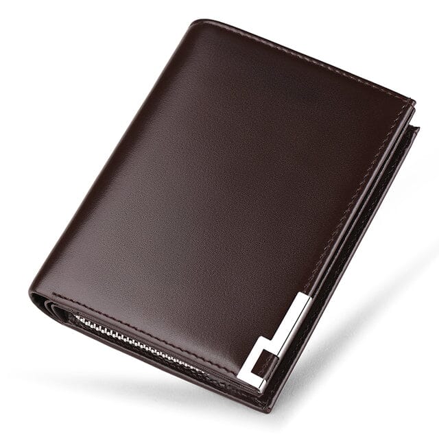 Carteira Masculina Couro Neil Romenzi RZ490 em couro PU, design compacto, sofisticado e ideal para o homem moderno que valoriza praticidade.