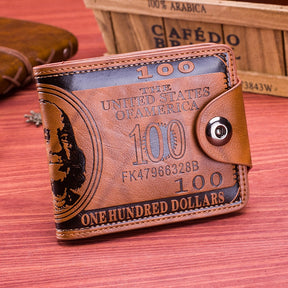 Carteira masculina de couro American Romenzi RZ484 feita em PU, com compartimentos internos para cartões, documentos, CNH e dinheiro.