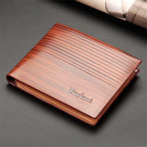 Carteira Masculina de Couro Denner Romenzi RZ485 feita em PU, elegante e funcional, ideal para cartões, documentos, CNH e dinheiro no dia a dia.