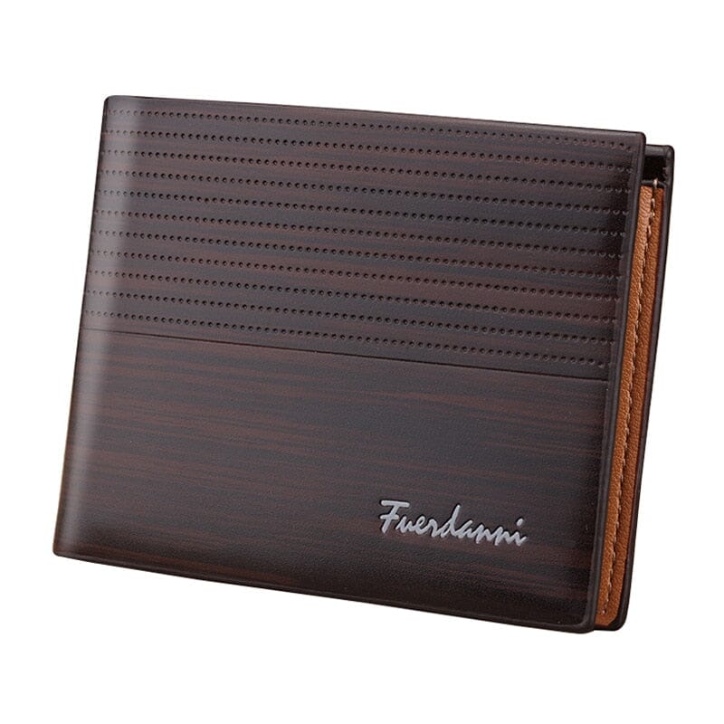 Carteira Masculina de Couro Denner Romenzi RZ485 feita em PU, elegante e funcional, ideal para cartões, documentos, CNH e dinheiro no dia a dia.