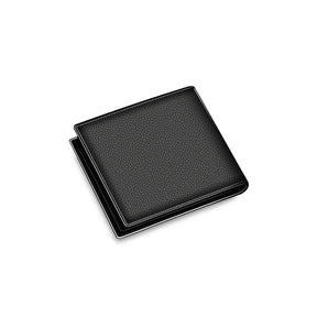Carteira Masculina de Couro Romenzi RZ487 com acabamento premium, RFID, couro legítimo e compartimentos para cartões, CNH e documentos.