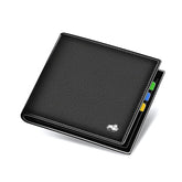 Carteira Masculina de Couro Romenzi RZ487 com acabamento premium, RFID, couro legítimo e compartimentos para cartões, CNH e documentos.