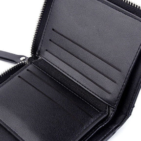 Carteira Masculina de Couro Tyler Romenzi RZ486, compacta e elegante, ideal para documentos, cartões e uso diário com estilo moderno.