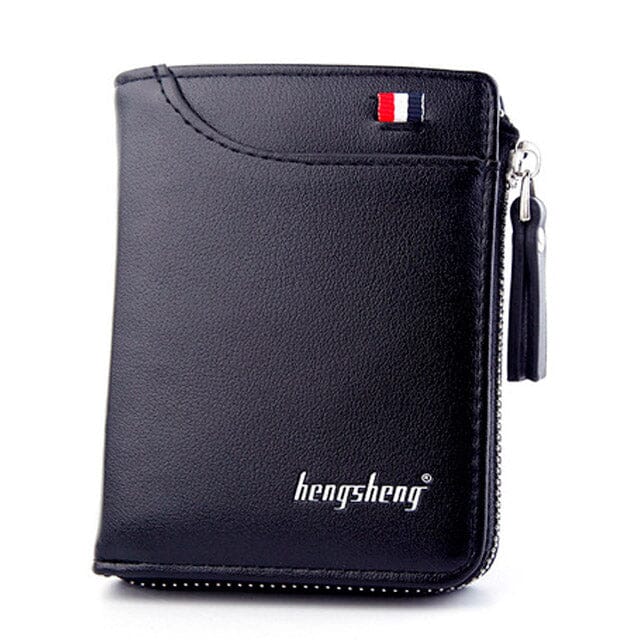 Carteira Masculina de Couro Tyler Romenzi RZ486, compacta e elegante, ideal para documentos, cartões e uso diário com estilo moderno.