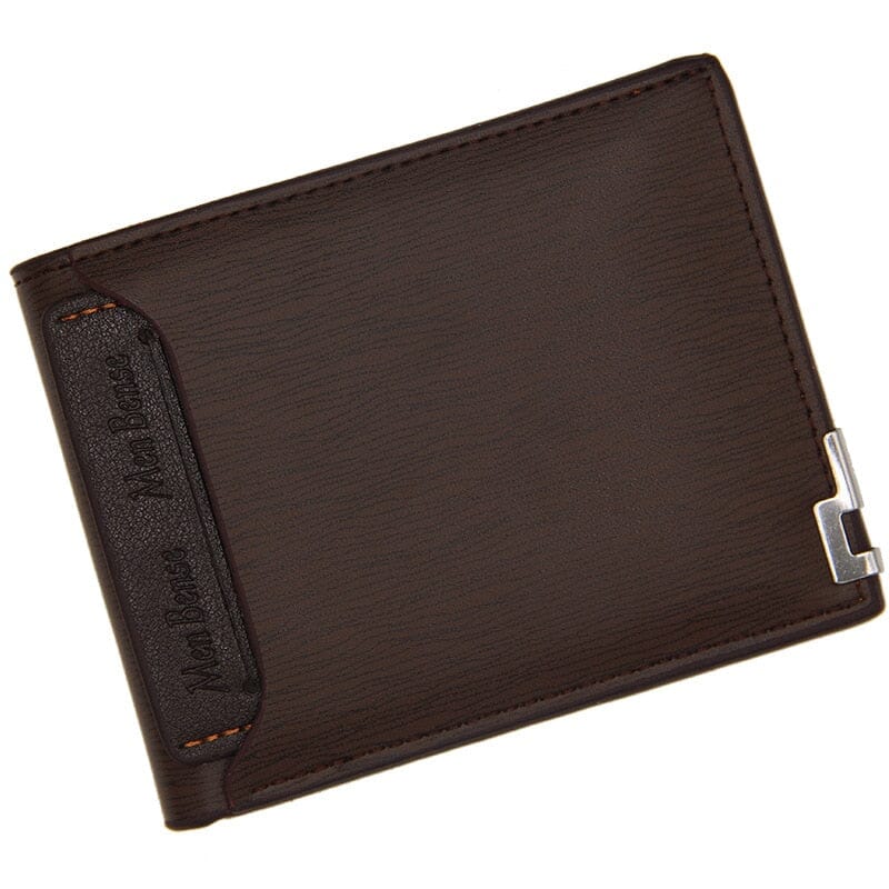 Carteira Masculina de Couro PU Wyatt Romenzi RZ480 – Design elegante, compacta, ideal para organizar documentos, cartões e CNH com estilo.