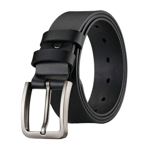 Cinto Masculino Couro Romenzi Casual RZ464 com acabamento elegante e design versátil, ideal para compor looks autênticos com sofisticação.