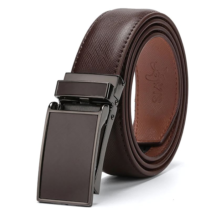 Cinto Masculino de Couro Romenzi Class RZ471 com acabamento sofisticado, ideal para compor visuais formais ou casuais com elegância e distinção.