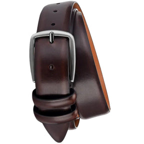 Cinto Masculino de Couro Romenzi Classy RZ460 feito à mão em couro legítimo com estilo clássico e acabamento premium para looks refinados.