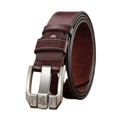 Cinto Masculino de Couro Romenzi Jeep RZ473 feito com couro legítimo, design elegante e fivela metálica para looks sociais ou ocasiões especiais.