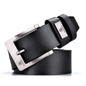 Cinto Masculino de Couro Romenzi Mens RZ475 com fivela metálica e acabamento premium, ideal para compor visuais elegantes e sofisticados.