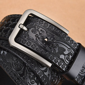 Cinto Masculino Couro Romenzi Orion RZ465 com visual elegante, couro legítimo e toque clássico para compor produções sociais e casuais com sofisticação.