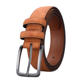 Cinto Masculino de Couro Romenzi Vigor RZ461 feito à mão em couro legítimo, estilo retrô, ideal para looks clássicos com toque refinado.