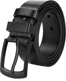 Cinto Masculino de Couro Royal Romenzi RZ341 nas cores preto e marrom com acabamento premium e design elegante para uso casual ou formal.