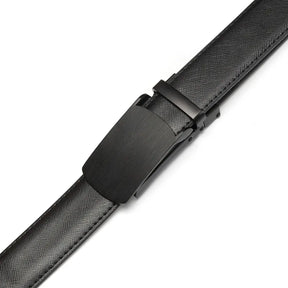 Cinto Masculino Romenzi RZ343 com fivela automática metálica, feito em couro PU nas cores preto e marrom. Estilo, praticidade e elegância.