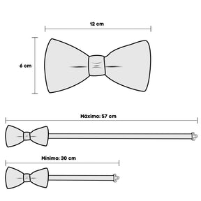 Conjunto Gravata Borboleta Romenzi RZ452 com nó pronto, 2 abotoaduras e 1 lenço de bolso. Sofisticação e estilo para homens elegantes.
