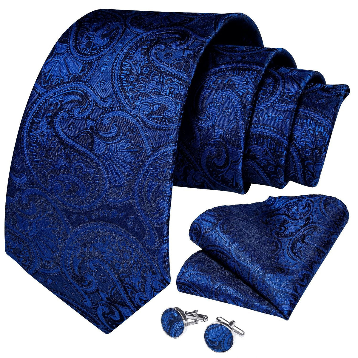 Conjunto com Gravata Romenzi Estampada RZ455, broche, anel e acessórios, ideal para ocasiões especiais e visuais refinados com personalidade.