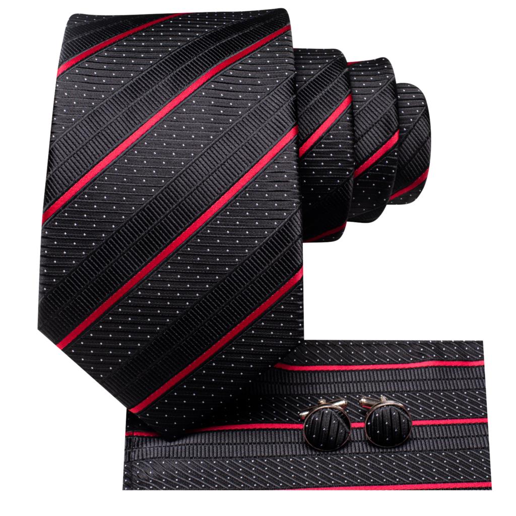 Conjunto Gravata Romenzi Vanguard RZ457 com lenço e abotoaduras, ideal para eventos sofisticados e composições masculinas refinadas.
