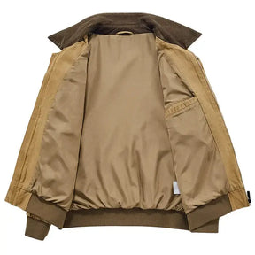 Jaqueta Bomber Vintage Masculina Romenzi RZ319 com estilo retrô, interior forrado e tecido resistente. Elegância e conforto para uso diário e especial.