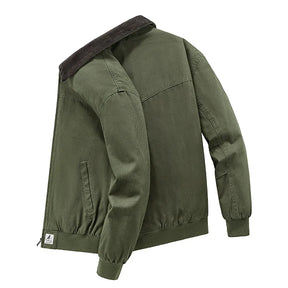 Jaqueta Bomber Vintage Masculina Romenzi RZ319 com estilo retrô, interior forrado e tecido resistente. Elegância e conforto para uso diário e especial.