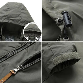 Jaqueta Corta Vento Impermeável Romenzi RZ040, tecido resistente, design ergonômico e proteção contra vento e chuva. Ideal para aventuras ao ar livre.